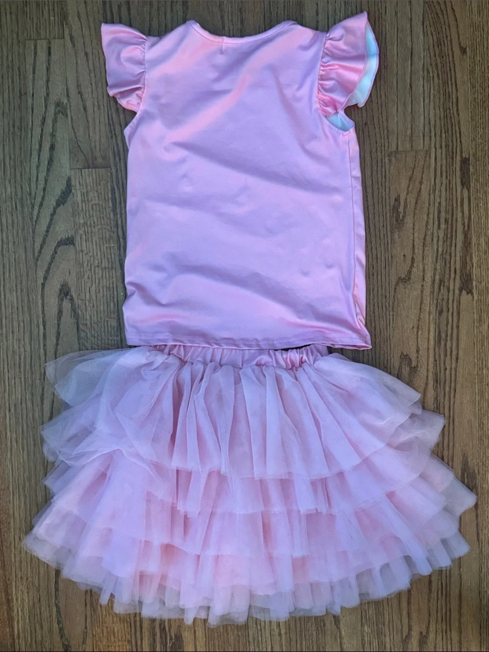 Pete + Lucy | Pink Shirt and Tulle Skirt-Size 6X